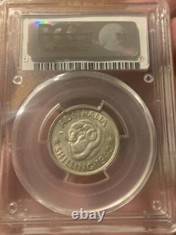 1942-M Australia 1 Shilling PCGS AU58 Mintage 1.38 M
