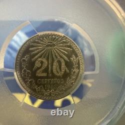 1942-M PCGS MS64 Mexico Silver 20 Centavos