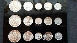 1943- P-d & S World War 2 Era Us Silver Mint Set Choice To Gem Bu Coins Look