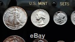 1943- P-d & S World War 2 Era Us Silver Mint Set Choice To Gem Bu Coins Look