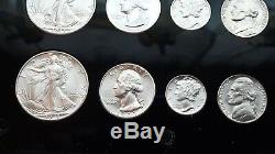1943- P-d & S World War 2 Era Us Silver Mint Set Choice To Gem Bu Coins Look