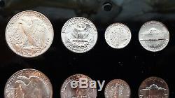 1943- P-d & S World War 2 Era Us Silver Mint Set Choice To Gem Bu Coins Look