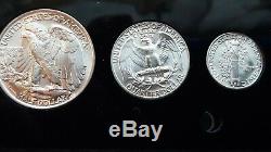 1943- P-d & S World War 2 Era Us Silver Mint Set Choice To Gem Bu Coins Look