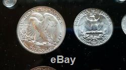 1943- P-d & S World War 2 Era Us Silver Mint Set Choice To Gem Bu Coins Look