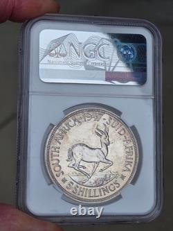 1947 South africa Silver 5 Shillings GEM NGC Proof 65 Crown