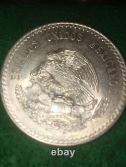 1948 Mexico 5 peso silver Cuauhtemoc lot of 5