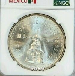 1949 Mexico Silver 1 Onza Ngc Ms 64 Key Coin Pq Great Cartwheel Luster