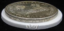 1950 MO Mexico Silver 5 Pesos. Southeastern Railroad Ferrocarril KM$466 BU