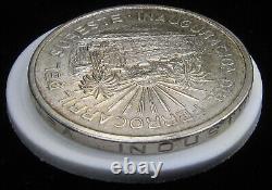 1950 MO Mexico Silver 5 Pesos. Southeastern Railroad Ferrocarril KM$466 BU