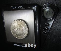 1950 MO Mexico Silver 5 Pesos. Southeastern Railroad Ferrocarril KM$466 BU