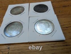 1953 80% Silver 2 Denmark Kroner Lot. Nice toning! Free shipping