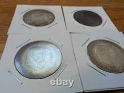 1953 80% Silver 2 Denmark Kroner Lot. Nice toning! Free shipping