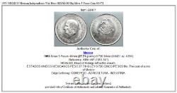 1953 MEXICO Mexican Independence War Hero HIDALGO Big Silver 5 Pesos Coin i90471