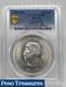 1957 Mexico 10 Pesos 90% Silver Coin Pcgs Au58 Constitution Commemorative