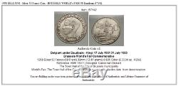 1958 BELGIUM Silver 50 Francs Coin BRUSSELS WORLD's FAIR 58 Baudouin i57142