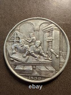 1960 Mexican silver medal Féria del Libro book fair and anniversary RARE