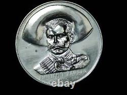 1960 Mexico Emiliano Zapata Silver Medal Grove Rare