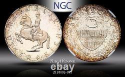 1965 Austria Silver 5 Schilling PF 67 NGC Finest Known Scatter Mark Toned