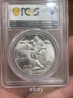 1965 Mo Mexico Silver Medal Grove-P-340a Vasco De Quiroga Medal PCGS SP-63
