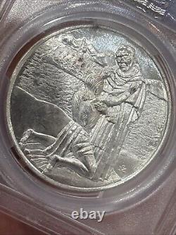 1965 Mo Mexico Silver Medal Grove-P-340a Vasco De Quiroga Medal PCGS SP-63