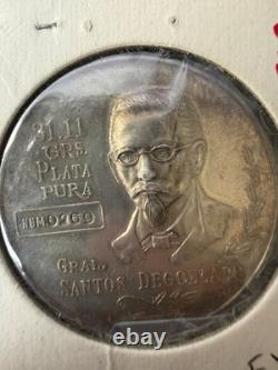 1966 Mexico Silver Grove 947a Dellgado Theatre 100th Medal Ltd. No. 0269