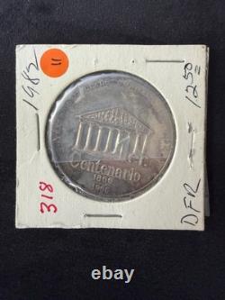 1966 Mexico Silver Grove 947a Dellgado Theatre 100th Medal Ltd. No. 0269