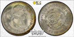 1966 Mo PCGS MS67 TOP POP MEXICO Silver Un Peso Coin KM-459 #52121A