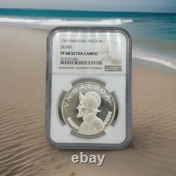 1967 Panama Balboa PF 68 Ultra Cameo NGC Certified