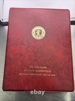 1968 FAO Coin Album Emissions Numismatiques Monedas Inspiradas 36 Coin Album
