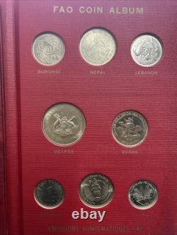 1968 FAO Coin Album Emissions Numismatiques Monedas Inspiradas 36 Coin Album