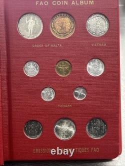 1968 FAO Coin Album Emissions Numismatiques Monedas Inspiradas 36 Coin Album