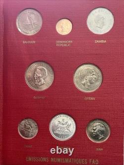 1968 FAO Coin Album Emissions Numismatiques Monedas Inspiradas 36 Coin Album