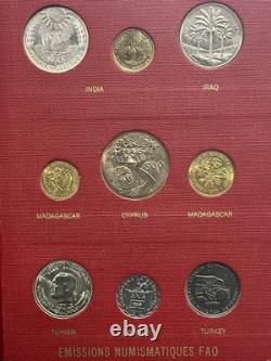 1968 FAO Coin Album Emissions Numismatiques Monedas Inspiradas 36 Coin Album