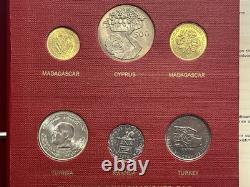 1968 FAO Coin Album Emissions Numismatiques Monedas Inspiradas 36 Coin Album