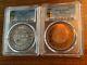1969 Mexico Silver & Bronze Medals Metro Inaguration Pcgs Grove Top Pop Wow