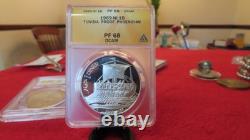1969 Tunisia Silver 1 Dinar Phoenician Ship Anacs Pf 68 Ultra Cameo Pq Top Pop