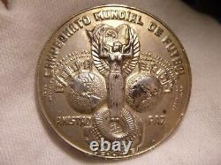 1970 MEXICO World Cup Soccer Medal Silver. 950 Amistad/ Paz