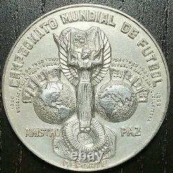 1970 Soccer World Cup in Mexico-Silver Medallion Coin Campeonato Mundial 1970