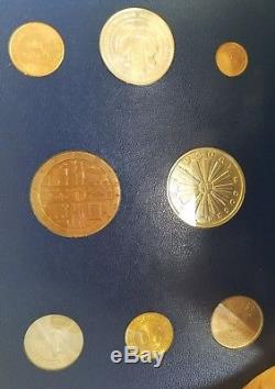 1971-1973 Complete BLUE FAO World 34-Coin Album With Silver/Proof Coins As Issued