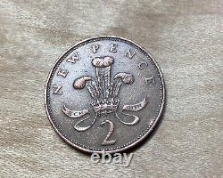 1971 2 NEW PENCE British Elizabeth II Coin BN Rare Beauty