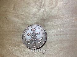 1971 2 NEW PENCE British Elizabeth II Coin BN Rare Beauty