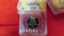 1971 D 5 Marks West Germany Proof Albrect Durer Anacs Pf68 Dcam