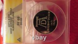1971 D 5 Marks West Germany Proof Albrect Durer Anacs Pf68 Dcam