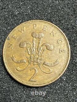 1971 D. G. REG. F. D Queen Elizabeth II New Pence 2 Coin #1