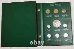 1972-1975 FAO Money World, Green Album 3 Complete 4 Panels (31 coins)