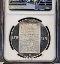 1972 Mexico Silver Medal Benito Juarez 100th Anniversary Ngc Ms 61 Scarce
