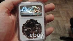 1975 Israel Bond Program 25 Lirot. 800 S-ilver 30 grams Coin NGC MS64