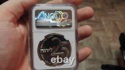 1975 Israel Bond Program 25 Lirot. 800 S-ilver 30 grams Coin NGC MS64