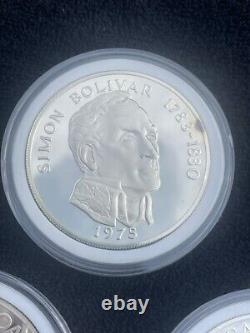 1975 PANAMA Large Silver Proof. 925 Silver 20 BALBOAS Silver 3.80 / 0.925 Coin