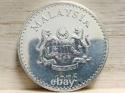 1976 15 Ringgit Malaysia Silver Coin (Agong VI Conservation)